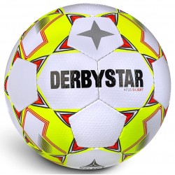 Training Bal Derbystar Apus Super Light Wit/Geel/Rood - Maat 4
