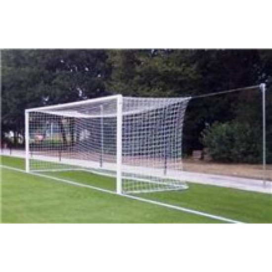 Set doelnetten voor voetbaldoelen 7,5 x 2,5 x 2,0 x 2,0 (4mm) - Zwart