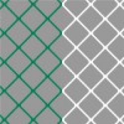 Set doelnetten voor voetbaldoelen 7,5 x 2,5 x 0,8 x 2,0 (4mm) - Groen/Wit