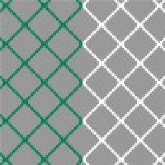 Set doelnetten voor voetbaldoelen 7,5 x 2,5 x 0,8 x 2,0 (4mm) - Groen/Wit